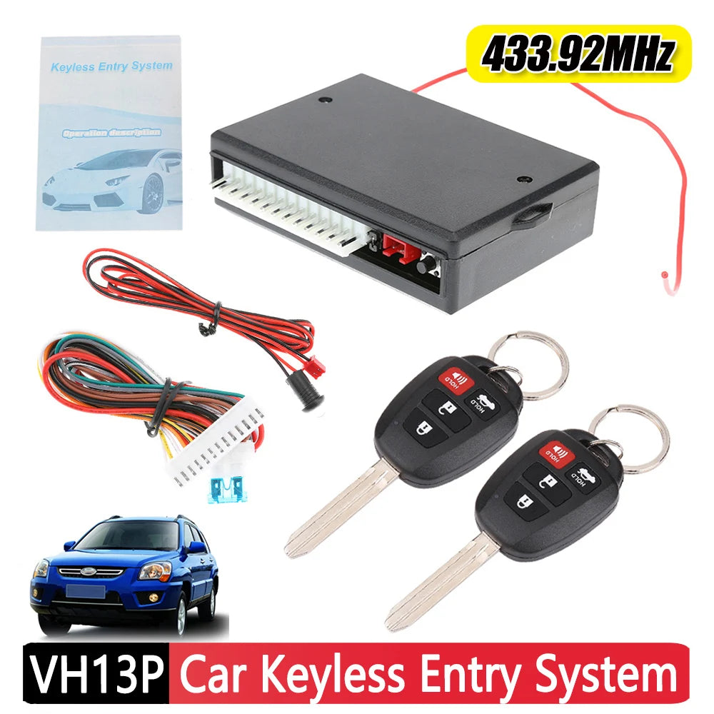 Universal Auto Car Vehicle Keyless Entry System