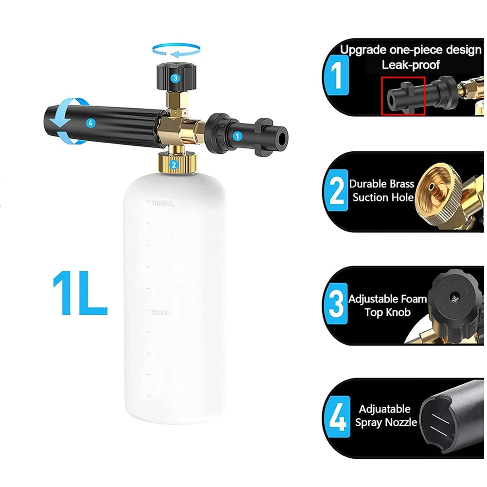 Car Cleaning Sprayer Lance Foam Gun