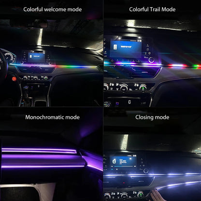 USB LED Ambient Light Remote Control Car Interior Colorful Light