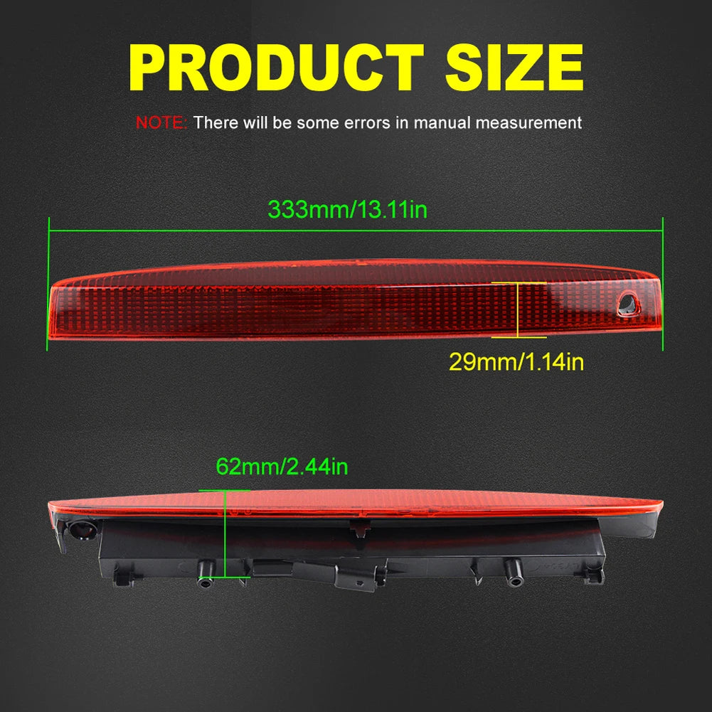 High Mount Stop Lamp Red Black Brake Light