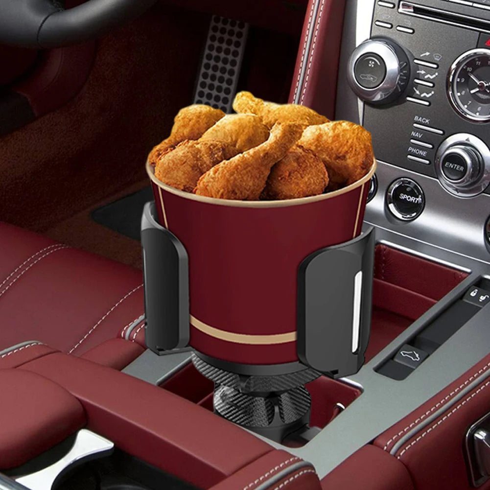 Large Car Cup Holder Expander With Adjustable Base