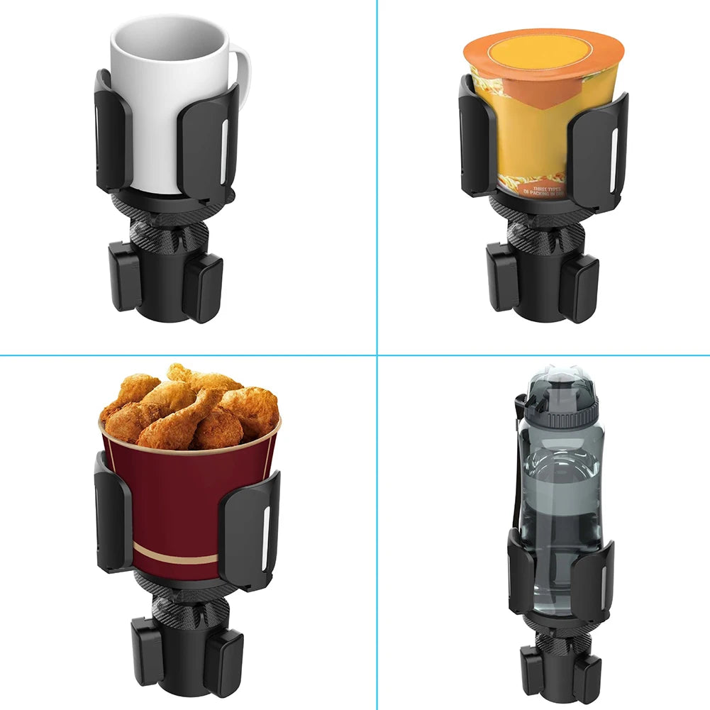 Large Car Cup Holder Expander With Adjustable Base