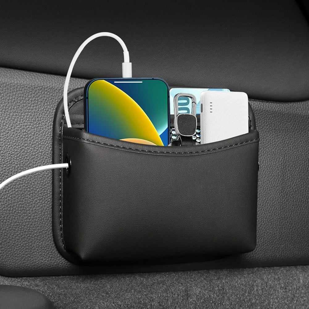 Car Seat Side Pocket Organizer PU Leather