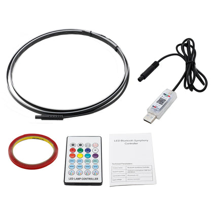 USB LED Ambient Light Remote Control Car Interior Colorful Light
