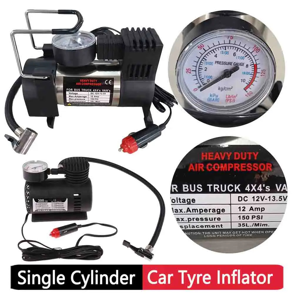 Heavy Duty Deluxe Portable Metal Air Compressor