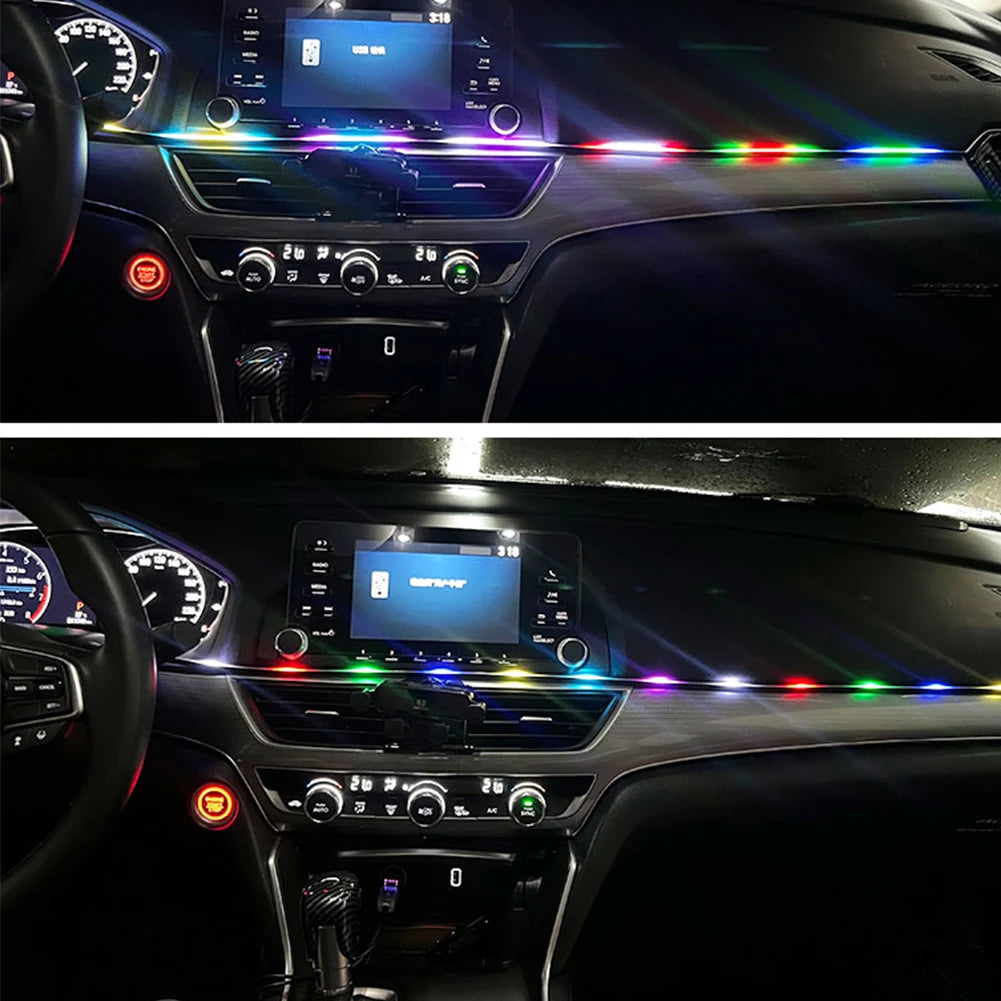 USB LED Ambient Light Remote Control Car Interior Colorful Light