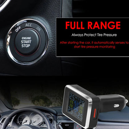 Car Wireless TPMS Cigarette Lighter Universal Tire Pressure Monitor