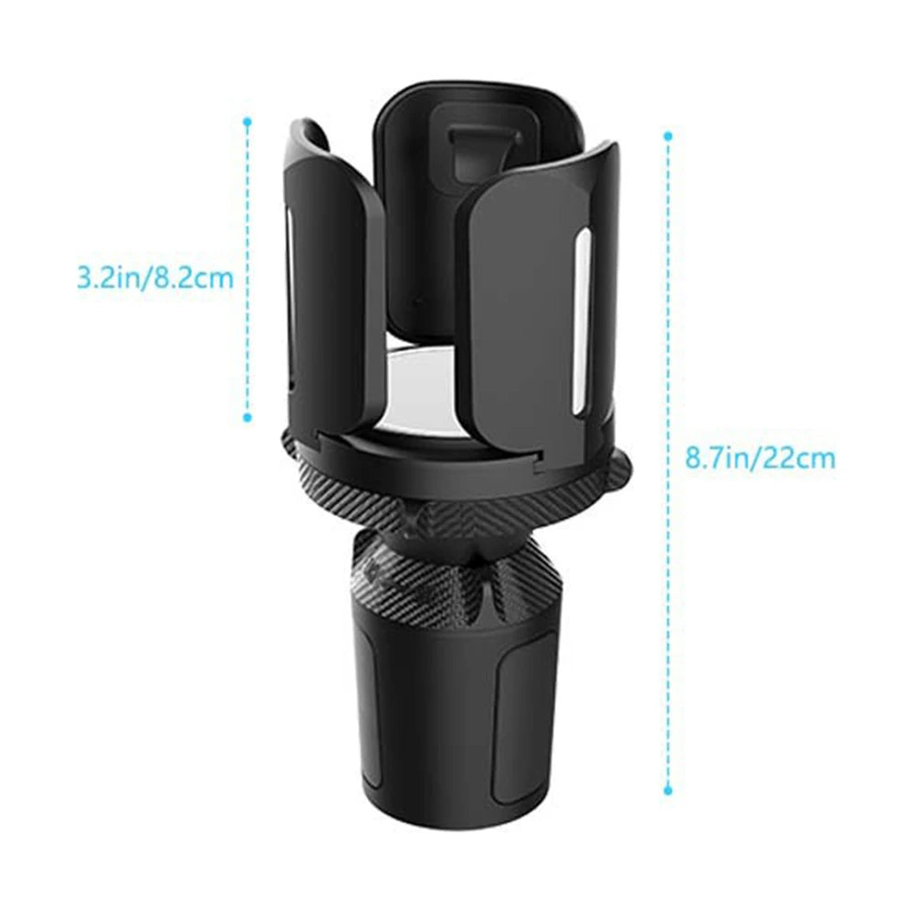 Large Car Cup Holder Expander With Adjustable Base