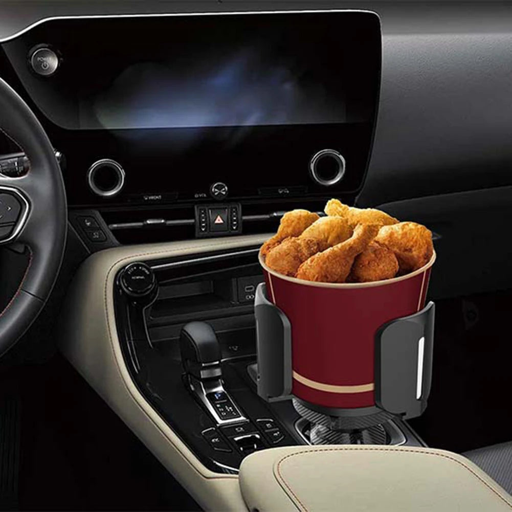 Large Car Cup Holder Expander With Adjustable Base