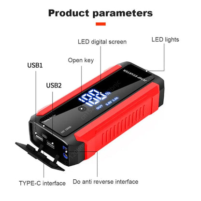 Car Emergency Booster Starter LED Flashlight