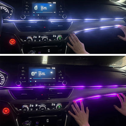 USB LED Ambient Light Remote Control Car Interior Colorful Light
