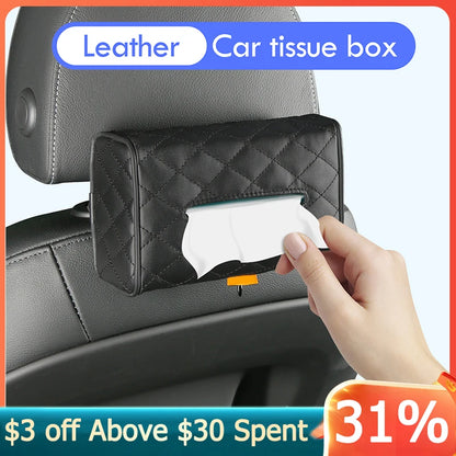 Car Tissue Box  Holder Auto Interior Storage