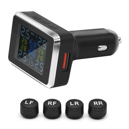 Car Wireless TPMS Cigarette Lighter Universal Tire Pressure Monitor