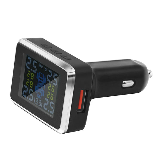 Car Wireless TPMS Cigarette Lighter Universal Tire Pressure Monitor